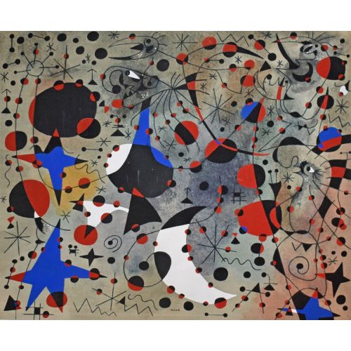 Joan Miro, Song Of Nightingale In Midnight And Morning Rain