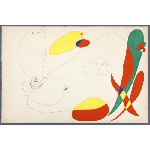 Joan Miro, Gouache Dessin