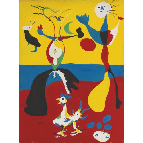 Joan Miro, Le Fermier Et Son Epouse