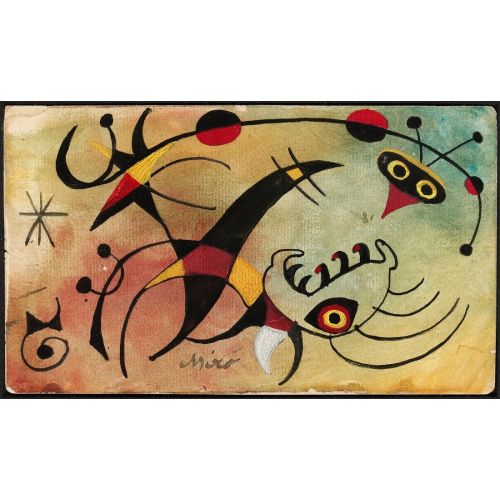 Joan Miro, The Resume Calculates With The Bird