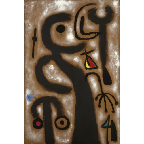 Joan Miro, Personnage Au Nez Rouge
