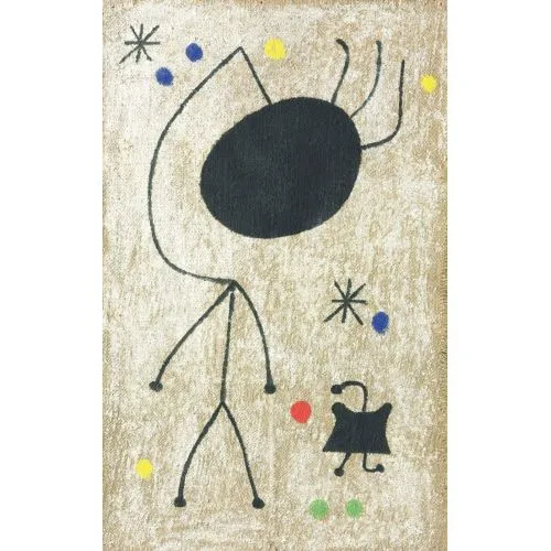 Joan Miro Gecenin Karakterleri Sürrealizm Sanat Akımları Kanvas Efektli Tablo, Resim Kağıdı Baskısı, Reprodüksiyon ve
