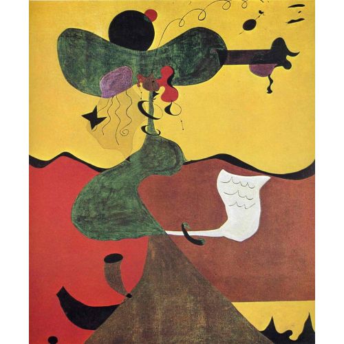Joan Miro, Portrait Of Mrs Mills In 1750