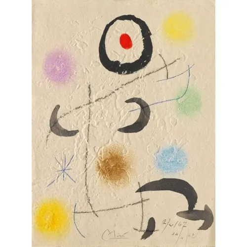 Joan Miro Sans Titre Iv Surrealism Art Movements Canvas, Drawing Paper Prints, Reproduction Oil Painting and High Resolution