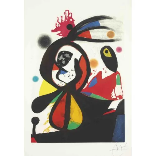 Joan Miro The Magic Of Color Surrealism Art Movements Canvas, Drawing Paper Prints, Reproduction Oil Painting and High Resolution