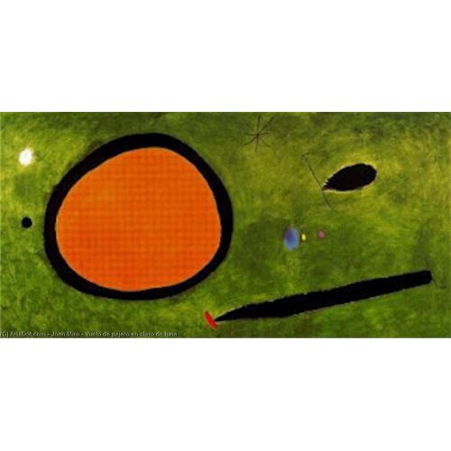 Joan Miro, Ay Işığında Kuş Uçuşu
