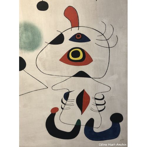 Joan Miro, Woman And Bird In The Night