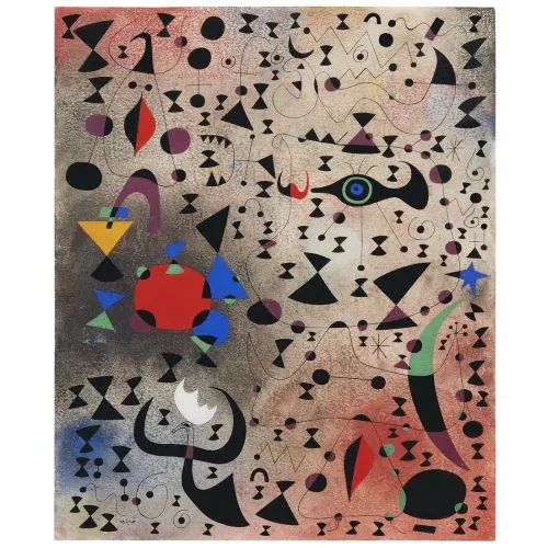 Joan Miro ConstellationsII Surrealism Art Movements Canvas, Drawing Paper Prints, Reproduction Oil Painting and High Resolution