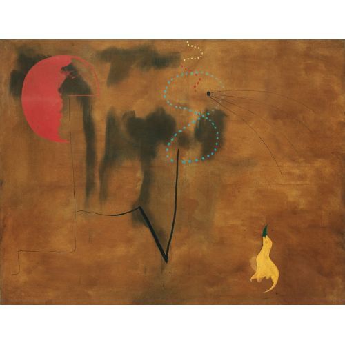 Joan Miro, Yellow Bird Peinture 1925 Joan Miro, Yellow Bird Peinture 1925