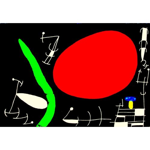 Joan Miro, Big Red Sun