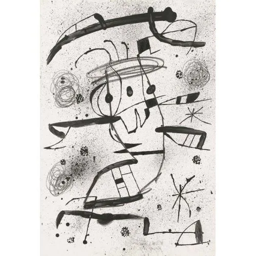 Joan Miro, Dessin Preparatoire Figure Joan Miro Dessin Preparatoire Surrealism Art Movements Canvas, Drawing Paper Prints, Reproduction Oil Painting and High