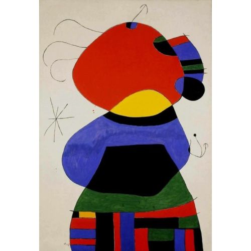 Joan Miro, Woman With Three Hairs Joan Miro, Woman With Three Hairs