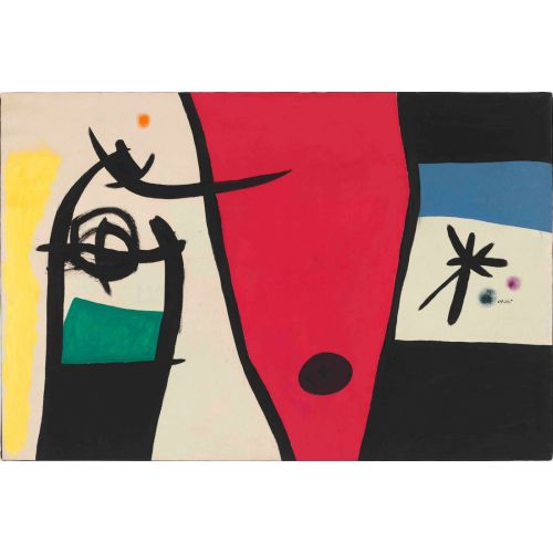 Joan Miro, Woman The Nightingale Vvoice In The Night Joan Miro, Woman The Nightingale Vvoice In The Night