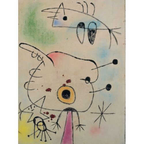 Joan Miro, Woman And Bird In The Night 1946