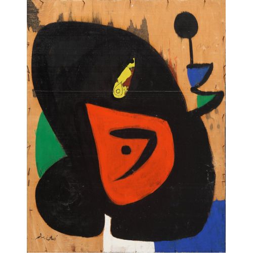 Joan Miro, Figure And Bird
