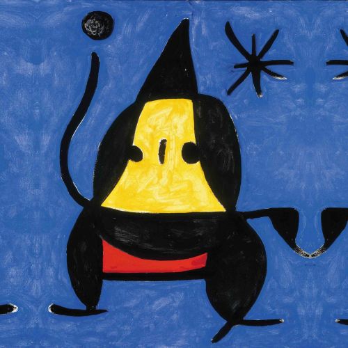 Joan Miro, Mavi Üzerinde Şekil