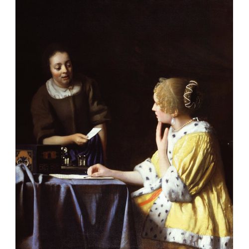 Johannes Vermeer, Lady Maidservant Holding Letter