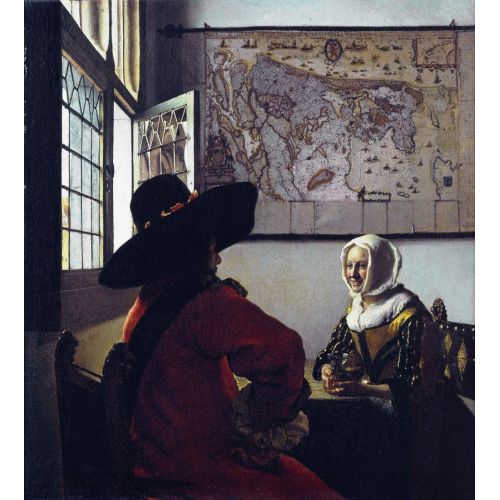 Johannes Vermeer, Officer And Laughing Girl
