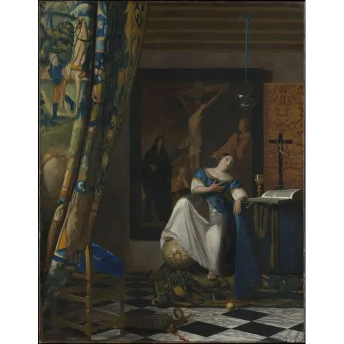 Johannes Vermeer, Allegory Of The Catholic Faith Johannes Vermeer, Allegory Of The Catholic Faith