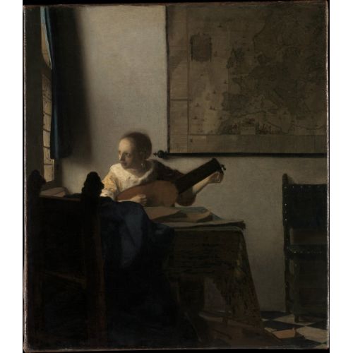 Johannes Vermeer, Woman With A Lute Johannes Vermeer, Woman With A Lute