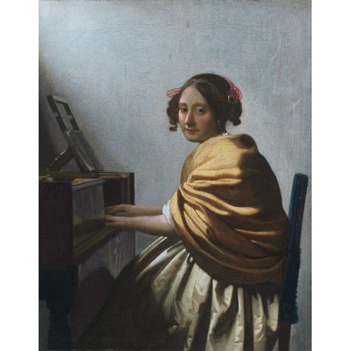 Johannes Vermeer, A Young Woman Seated At The Virginals
