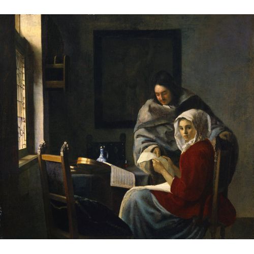 Johannes Vermeer, Girl Interrupted At Her Music