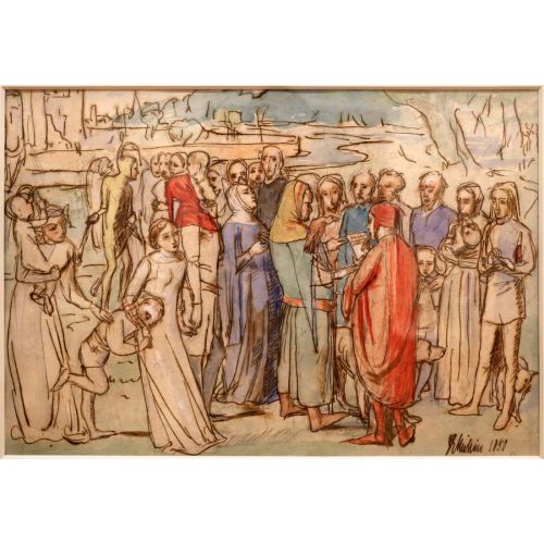 John Everett Millais, A Baron Who Counts His Vassals