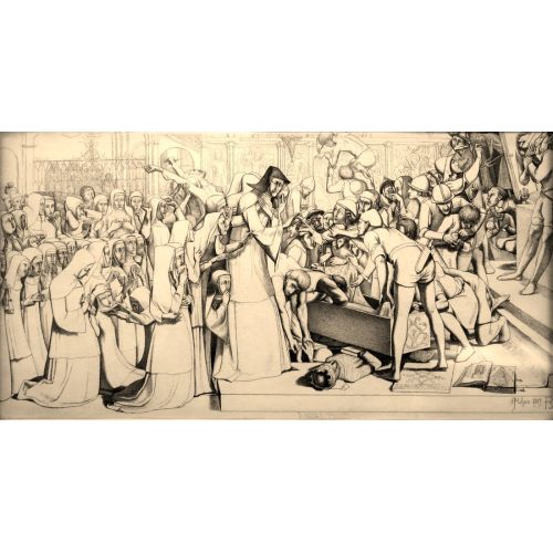 John Everett Millais, The Disentombment Of Queen Matilda John Everett Millais, The Disentombment Of Queen Matilda