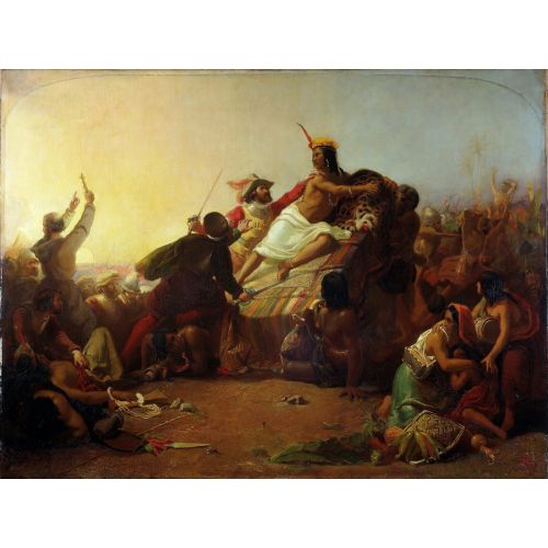 John Everett Millais, Sir Pizarro Seizing The Inca Of Peru John Everett Millais, Sir Pizarro Seizing The Inca Of Peru