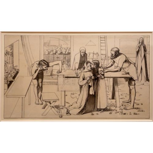 John Everett Millais, Study For Christ In The Parents Home John Everett Millais, Study For Christ In The Parents Home
