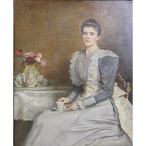 John Everett Millais Mary Endicott Bayan Joseph Chamberlain Portresi Realizm John Everett Millais Mary Endicott Bayan Joseph Chamberlain Portresi Realizm Sanat Akımları Kanvas Efektli Tablo, Resim