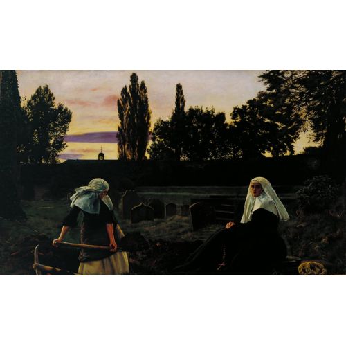 John Everett Millais Dinlenme Vale Romantizm John Everett Millais Dinlenme Vale Romantizm Sanat Akımları Kanvas Efektli Tablo, Resim Kağıdı Baskısı, Reprodüksiyon ve
