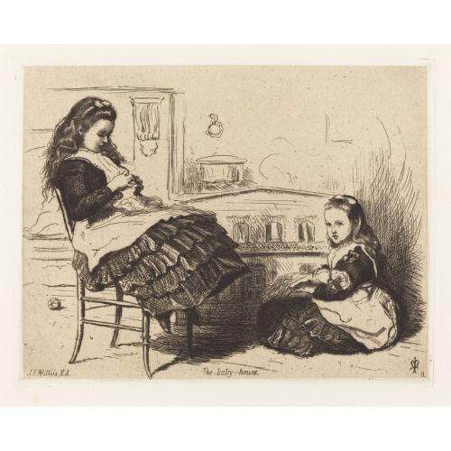 John Everett Millais, The Doll House Realism John Everett Millais The Doll House Realism Art Movements Canvas, Drawing Paper Prints, Reproduction Oil Painting and High