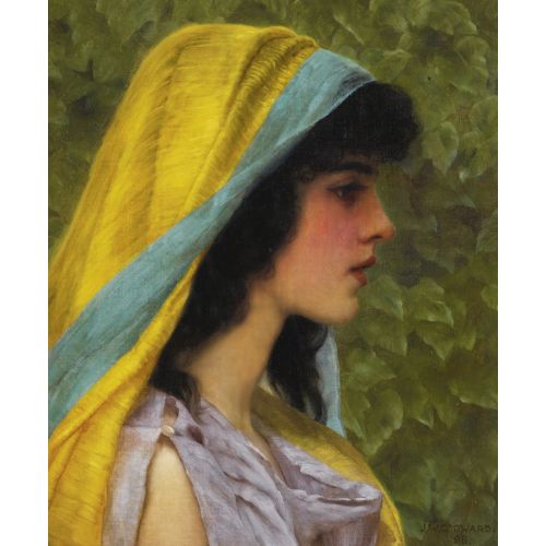 John William Godward Melissa 1898 Neoclassicism Art Movements Canvas, Drawing Paper Prints, Reproduction Oil Painting and High
