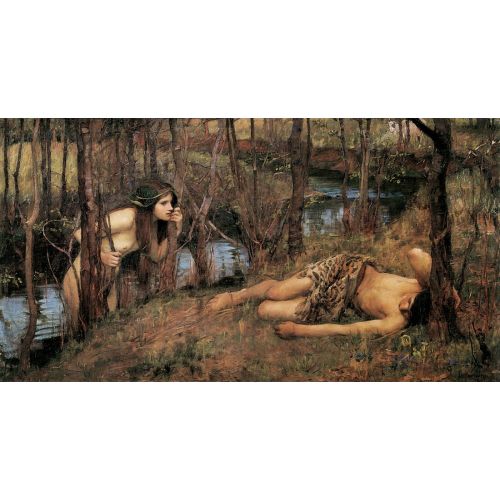 John William Waterhouse, A Naiad Or Hylas With A Nymph