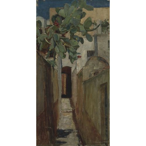 John William Waterhouse, A Street In Capri