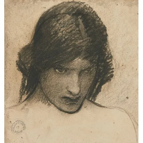 John William Waterhouse Kıskanç Circe İçin Çalışma Romantizm John William Waterhouse Kıskanç Circe İçin Çalışma Romantizm Sanat Akımları Kanvas Efektli Tablo, Resim Kağıdı