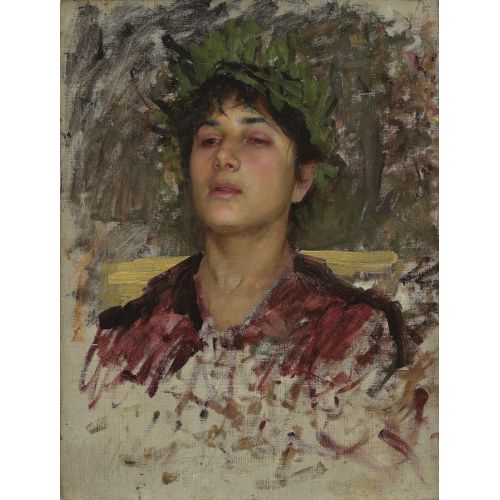John William Waterhouse, Study Of The Head Of A Young Man John William Waterhouse, Study Of The Head Of A Young Man