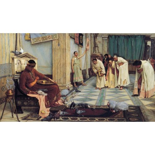 John William Waterhouse, The Favourites Of The Emperor Honorius John William Waterhouse, The Favourites Of The Emperor Honorius