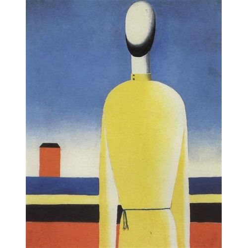 Kazimir Malevich, Complex Presentiment: Half-Figure In A Yellow Shirt
