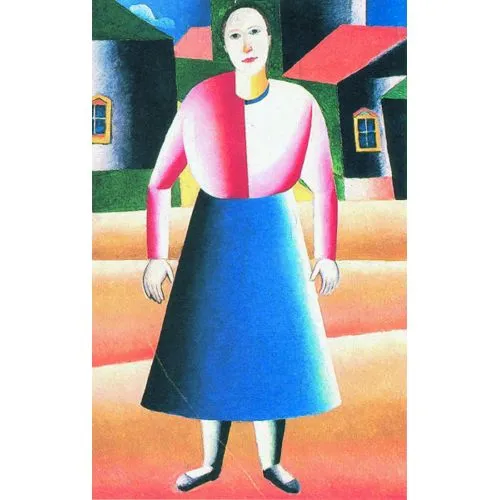 Kazimir Malevich Girl In The Country Suprematism Art Movements Canvas, Drawing Paper Prints, Reproduction Oil Painting and High