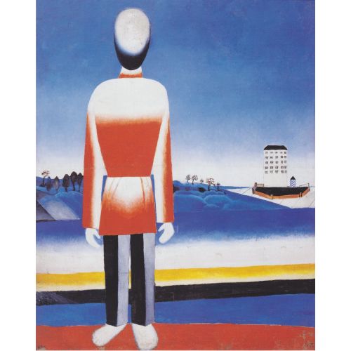 Kazimir Malevich, Man In Suprematic Landscape Kazimir Malevich, Man In Suprematic Landscape