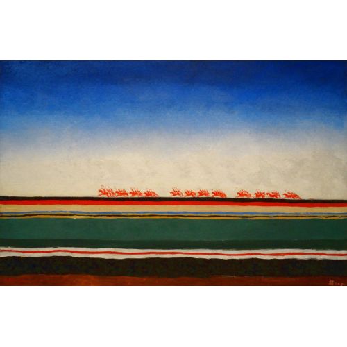 Kazimir Malevich, Red Cavalry Riding Kazimir Malevich, Red Cavalry Riding