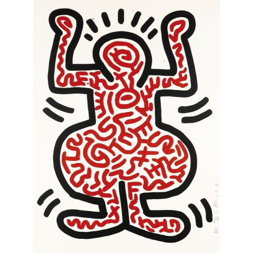 Keith Haring, Ludo Pop Art Keith Haring, Ludo Pop Art Art Movements Canvas, Drawing Paper Prints, Reproduction Oil Painting and High Resolution Image Canvas