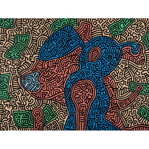 Keith Haring, Domuz Yavrusu Alışverişe Gidiyor Keith Haring, Domuz Yavrusu Alışverişe Gidiyor