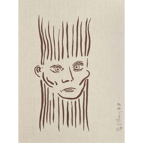 Keith Haring, Portrait Of Joseph Beuys