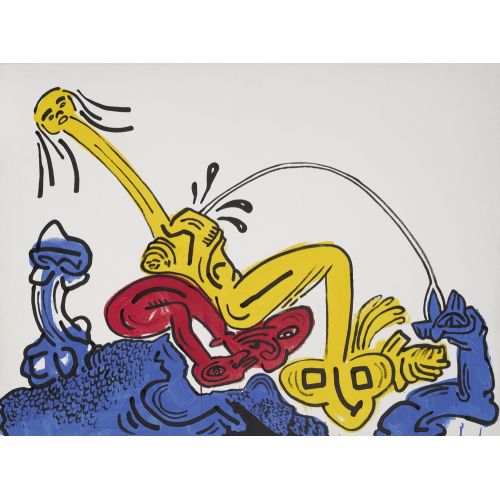 Keith Haring, Red, Yellow, Blue 2