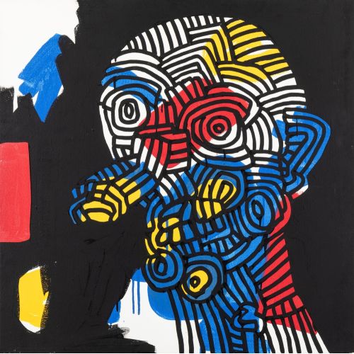 Keith Haring, Red, Yellow, Blue 3