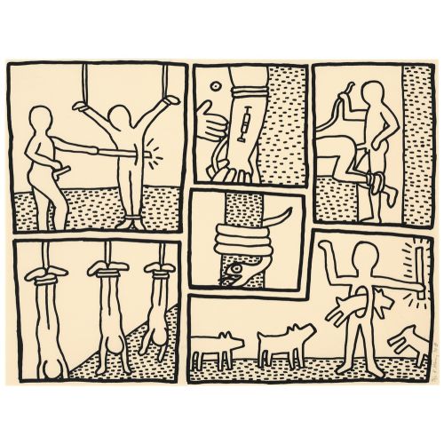 Keith Haring, The Blueprint Drawings, One Plate Pop Art Keith Haring, The Blueprint Drawings, One Plate Pop Art Art Movements Canvas, Drawing Paper Prints, Reproduction Oil Painting and