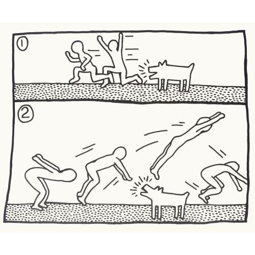 Keith Haring, Plan Çizimleri, Tek Plaka 15 Keith Haring, Plan Çizimleri, Tek Plaka 15